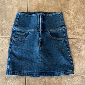 Zara Blue Pencil Mini Skirt Casual